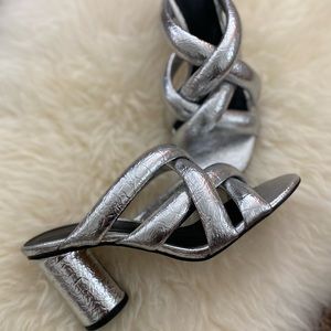Rebecca Minkoff Silver Mules